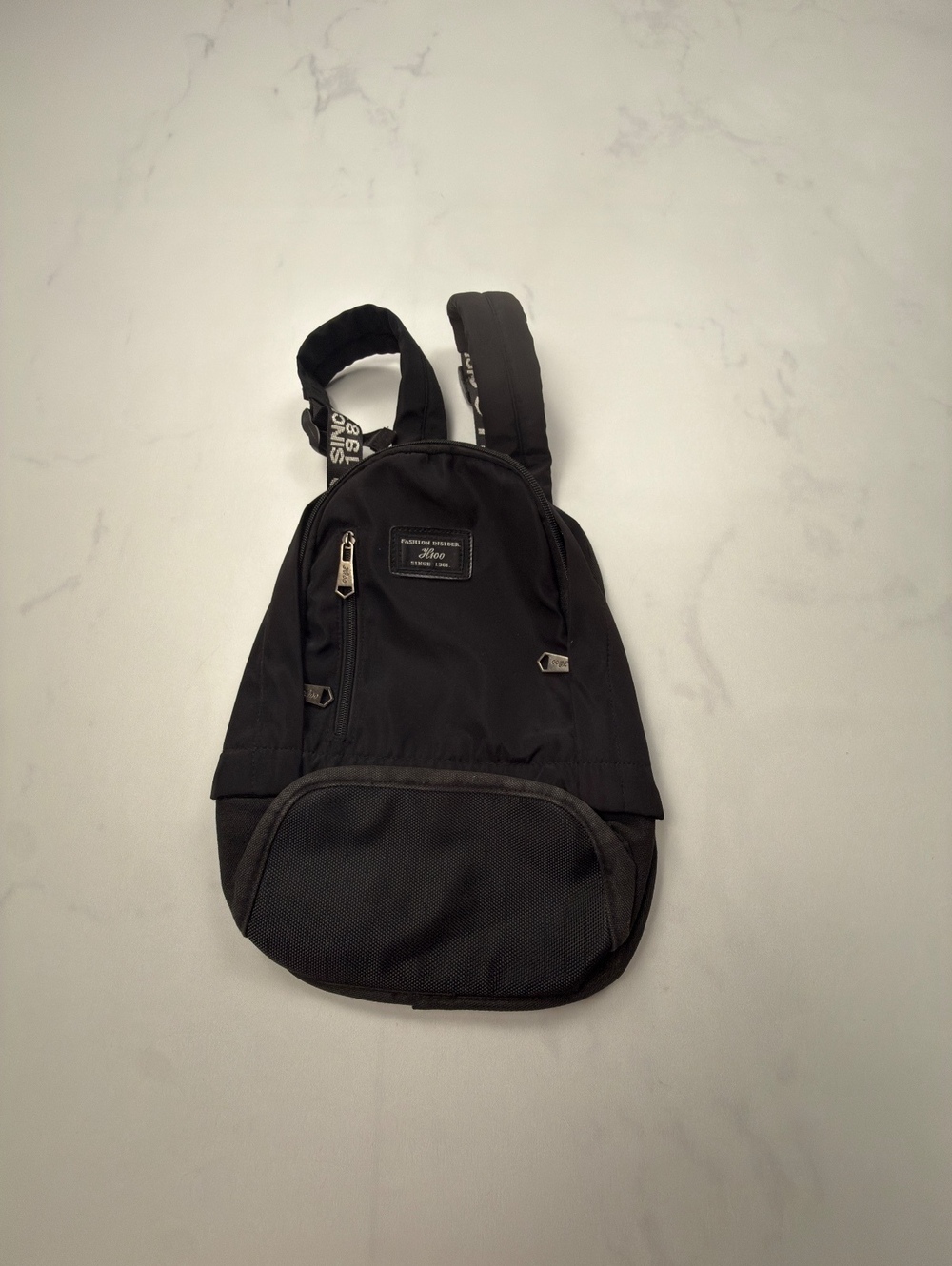 Fashion Insider Black Backpack 2010s Minimalist Streetwear - Womens